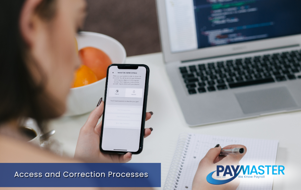 Access and Correction Processes
