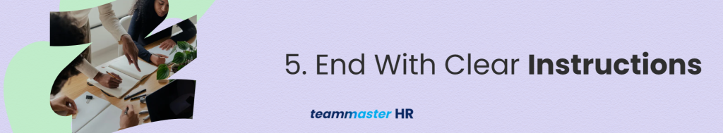 5. End With Clear Instructions for job ads